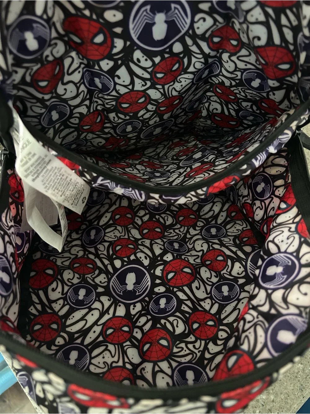 Marvel Kids Spider-Man Red and Black Face Backpack